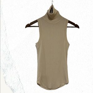 Tan turtleneck tank